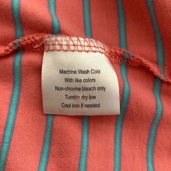 Peter Millar Seaside Wash Soft Pink & Blue Polo Shirt, L - Picture 6 of 11